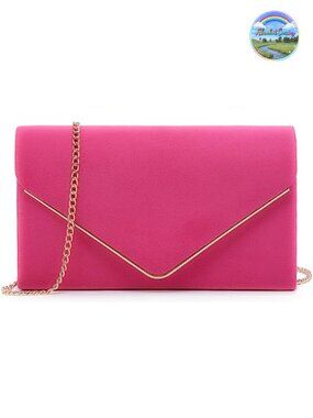 Faux Suede Evening Clutch Bags Formal Party Clutches Wedding Purses